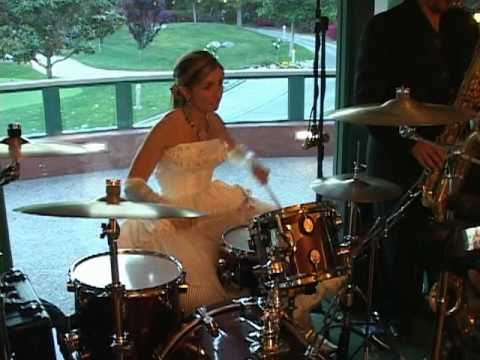 Suzanne Morissette Wedding Dress Drum Solo