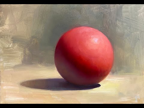 Red Sphere Painting