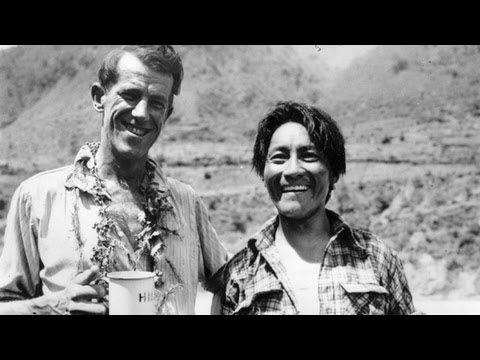 Edmund Hillary and Tenzing Norgay climb Everest - 1953 archive video