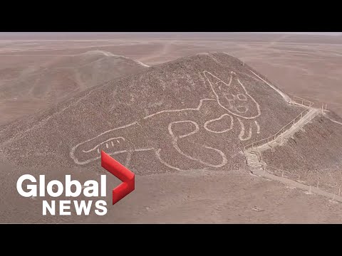 Ancient, giant cat etching discovered among Nazca Lines in Peru