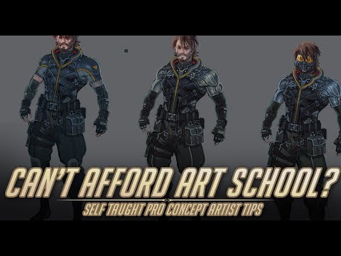 Can't afford art school? - Tips for self taught Concept Artists.