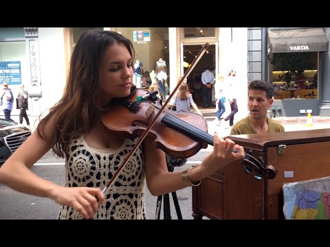 Spontaneous Street Piano and Violin Duet in New York City with Ada Pasternak - Pt 1