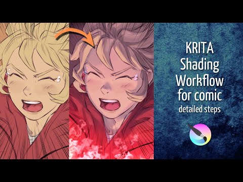 Shading workflow for comics - Krita