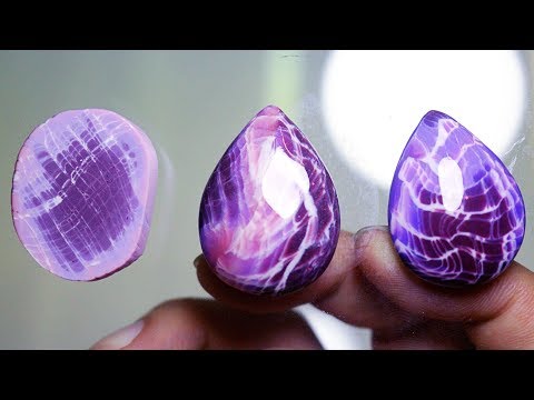 보라색 원석 만들기 강좌 / How to make purple gemstones Polymer clay tutorial