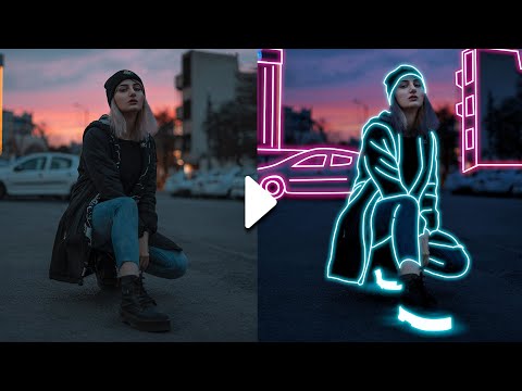 GIMP Tutorial : Glowing Neon Lines Effect
