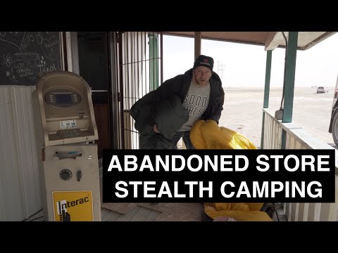 Stealth Camping In Abandoned Gas Station