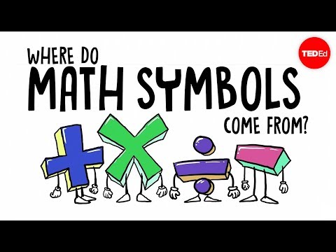 Where do math symbols come from?