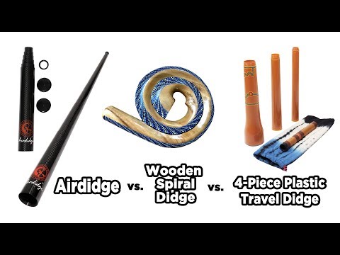 Travel Didgeridoo Comparison: Airdidge vs. Wooden Spiral Didgeridoo vs. 4-Piece Plastic Didgeridoo