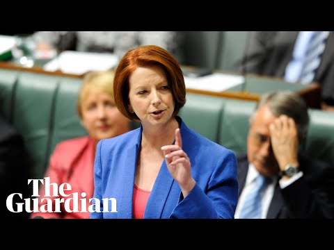 Julia Gillard misogyny speech voted most unforgettable Australian TV moment