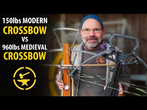 960lbs crossbow vs 150lbs crossbow - TESTED!