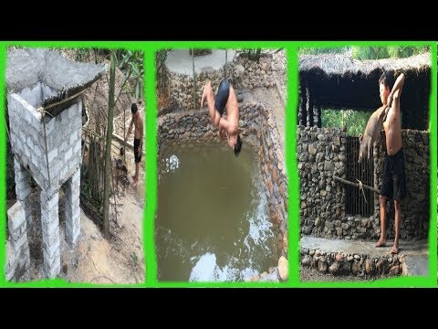 Primitive Life:Ancient Concrete-Pool and Pigsty!Next months in the forest!