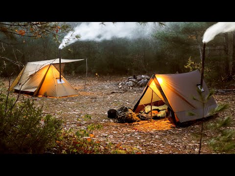 Hot Tent Camping In Freezing Temperatures