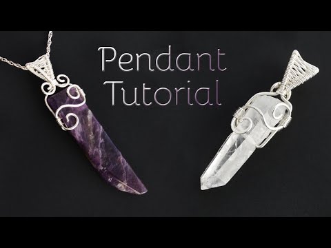 How to Wrap a Crystal Point - Elegant Wire Wrapped Pendant Necklace Tutorial