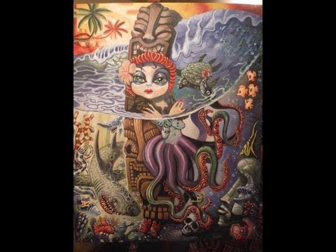 The creation of Sea Witch by Low-Brow Tiki Artist Brad 'Tiki Shark' Parker