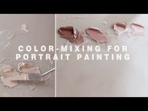 COLOR-MIXING FOR PORTRAIT PAINTING || Mixing flesh tones