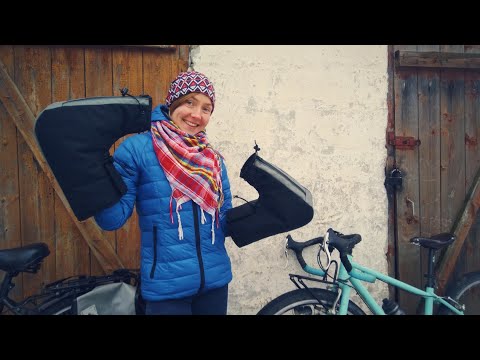 Pogies for flat and drop handlerbars. Winter gloves for bikepacking