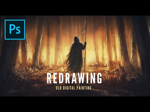 Redrawing My Old Drawings | Digital Painting Tutorial Photoshop