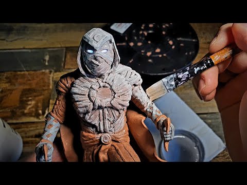 문나이트 피규어 만들기 : How to make Moon Knight with clay