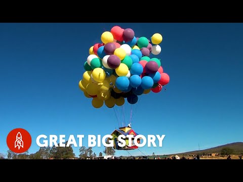 How One Man Flies Hundreds of Miles Using Balloons