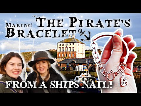 Mudlarking a pretty Scottish fishing village & Making a old ships nail bracelet from our find!