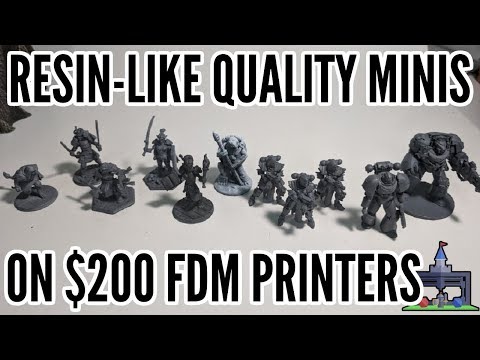 How To Print Resin-Like FDM Minis on $200+ 3D Printers