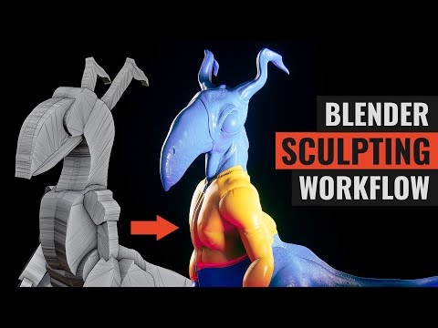 Blender Sculpting Tutorial: Full Advanced Creature Creation Workflow (Very Informational)