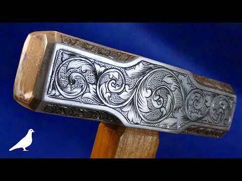 How To Make a Hand-Engraved Hammer with Simple Tools