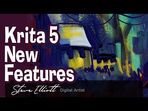 Krita 5, new features and demo painting