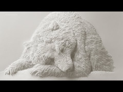 Calvin Nicholls, these animals are made entirely out of paper