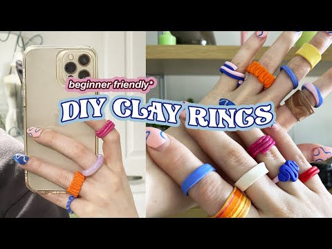 DIY chunky clay ring