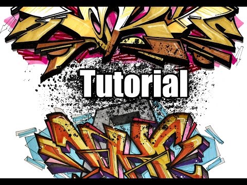 Tutorial - How to make Graffiti sketches - Step by step !