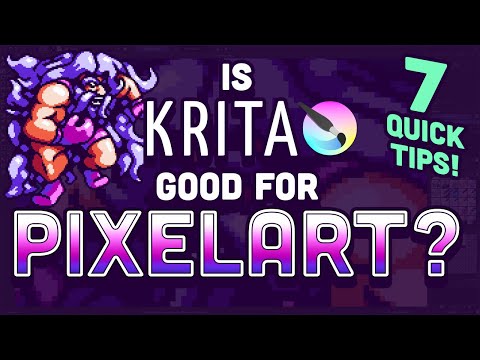 Is Krita (Free) Good for Making Pixel Art? | 7 Quick Tips & Monster Time-lapse