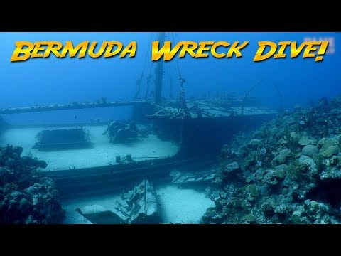 Diving the Hermes Wreck Bermuda (The Bermuda Triangle!)