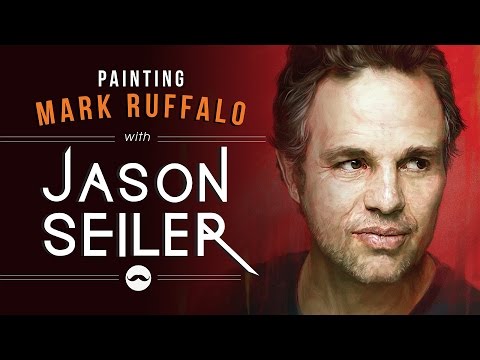 Painting Mark Ruffalo with Jason Seiler