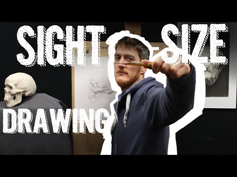 Best Technique for REALISTIC DRAWING / PAINTING - SIGHT-SIZE Method : Tutorial and Demonstration