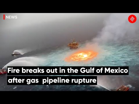 Gulf of Mexico on Fire After Gas Leak in Underwater Pipeline