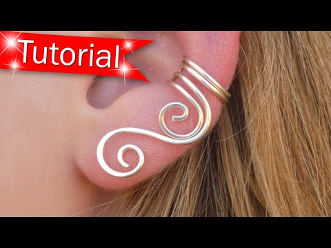 TUTORIAL Made EASY! - Make Cascade Swirl Ear Cuffs - DIY