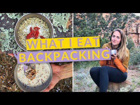 WHAT I EAT IN A DAY BACKPACKING - Simple Backpacking Food