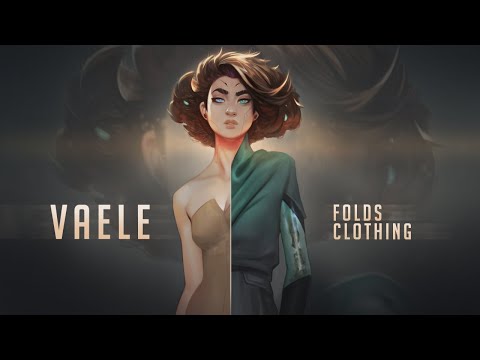 Digital Painting | Painting Folds and Clothing onto your own characters! Presenting Vaele!