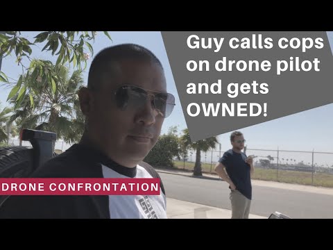 DRONE CONFRONTATION, Cops called on drone pilot in SoCal for just doing his job. Watch what happens!
