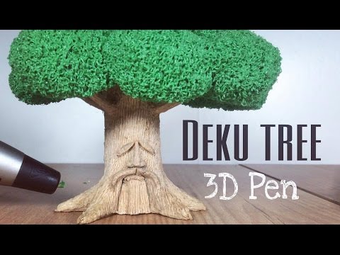 3D Pen | Making The Great Deku Tree | The Legend Of Zelda | 3D Printing Pen Creations