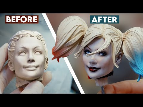 Painting the Harley Quinn Premium Format Figure