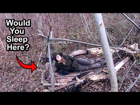 Building A Primitive STEALTH Shelter - Part 1