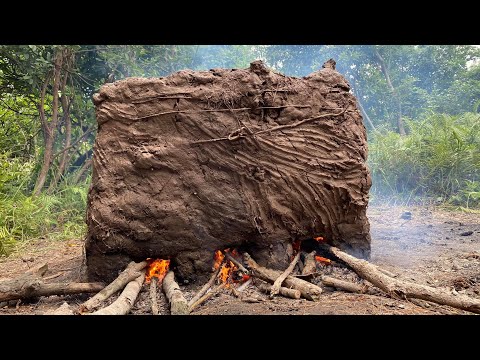 Primitive Technology: Ancient brick oven and construction bricks