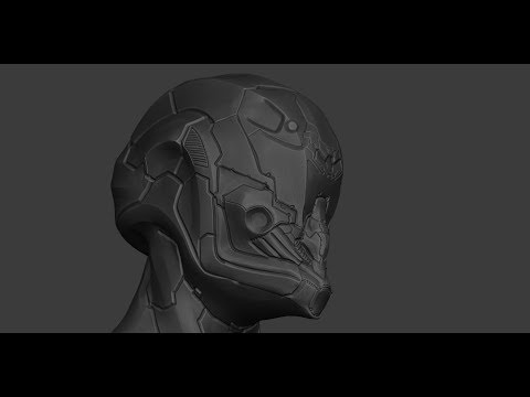 Blender 2.8 Mecha Sculpting In Dyntopo - Blender Tutorial