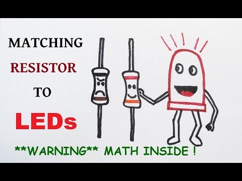 How to select resistor value for LEDs